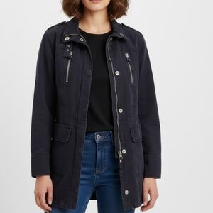 Betty Barclay Outdoor Navy Jacket Cotton & Linen Blend